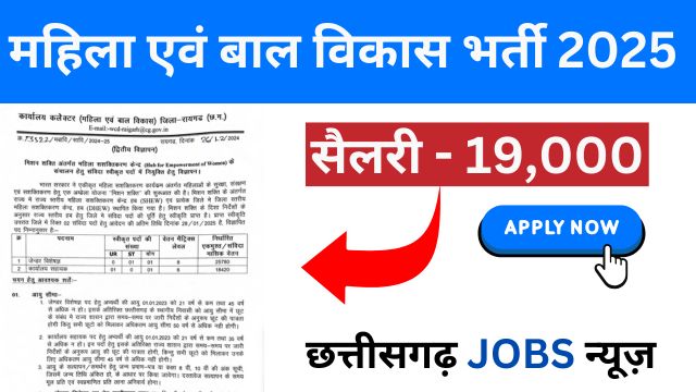 Raigarh WCDC Vacancy 2025